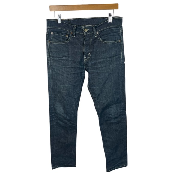MJ173 Men’s Levi’s Strauss 510 Dark Wash Skinny Fit Denim Jeans 31x30 Hemmed 28” - Picture 1 of 5